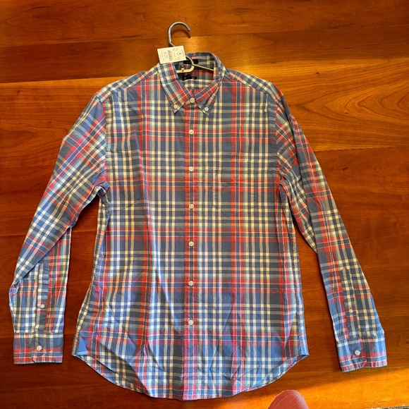Jcrew Mens Button Up Shirt Plaid Medium - Picture 1 of 3